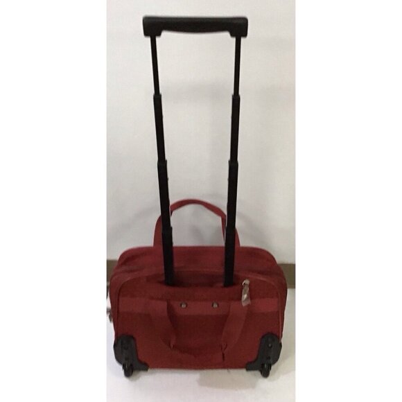 15" Rolling/Locking Carry-On or Briefcase Bag Red Luggage/Overnight/Work ❤️ - Picture 2 of 6